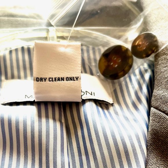 Career Blazer by Magaschoni Lined 2-Button in Heathered Gray (8) New with Tag - Picture 10 of 12